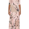 Orchidee Print Long Dress