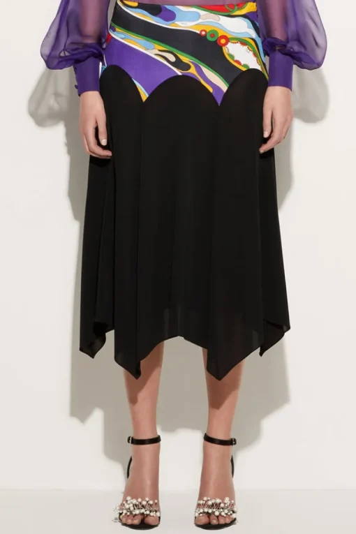 Orchidee Print Skirt