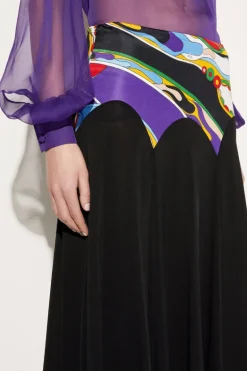 Orchidee Print Skirt