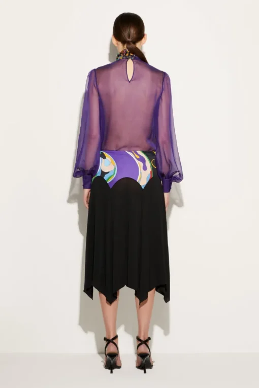 Orchidee Print Skirt