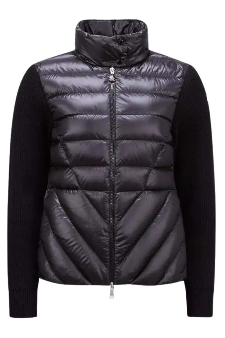 Padded Wool Cardigan