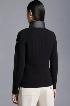 Padded Wool Cardigan