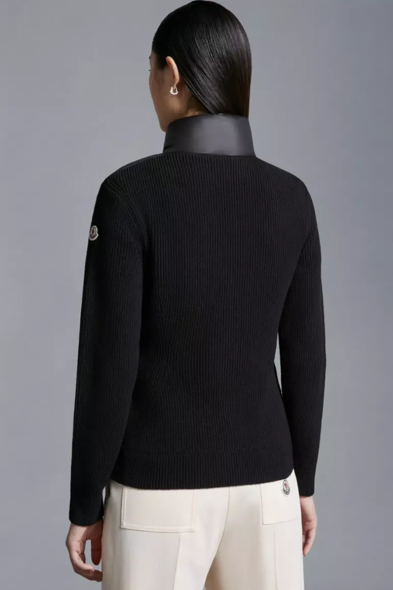 Padded Wool Cardigan