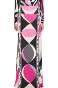 Pesci Print Maxi Skirt