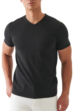 Pima Cotton Stretch V-Neck
