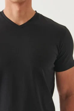 Pima Cotton Stretch V-Neck