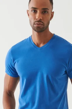 Pima Cotton Stretch V-Neck
