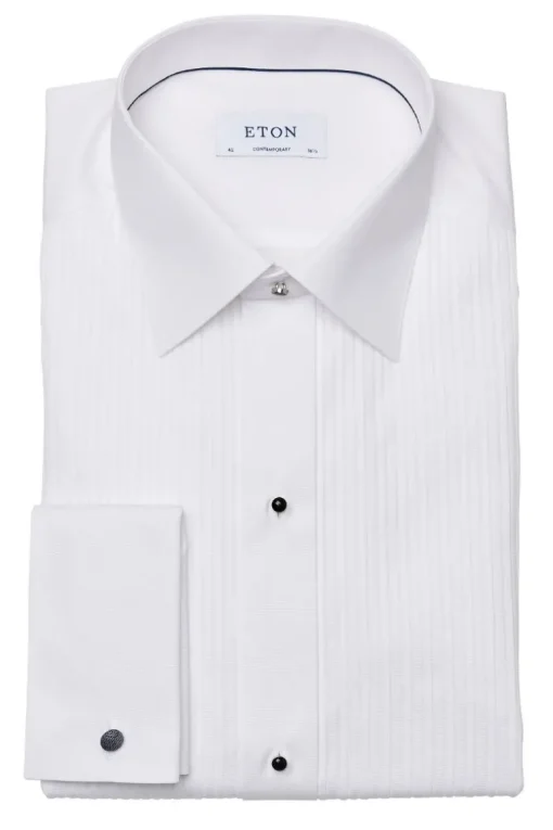 Plissé Black Tie Shirt, Contemporary