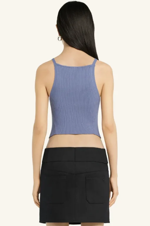 Pointy Rib Knit Tank