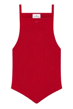 Pointy Rib Knit Tank