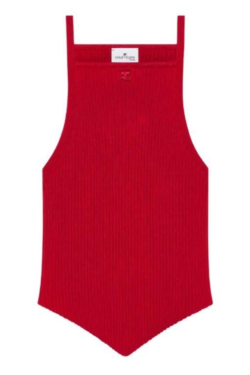 Pointy Rib Knit Tank