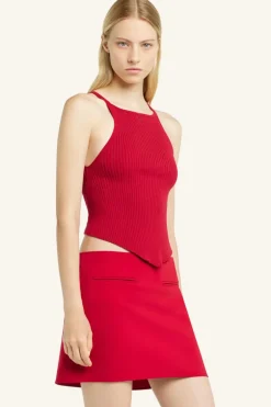 Pointy Rib Knit Tank