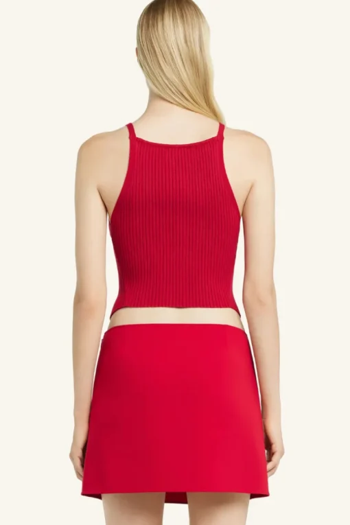 Pointy Rib Knit Tank