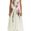 Printed Roses Dress