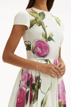 Printed Roses Dress