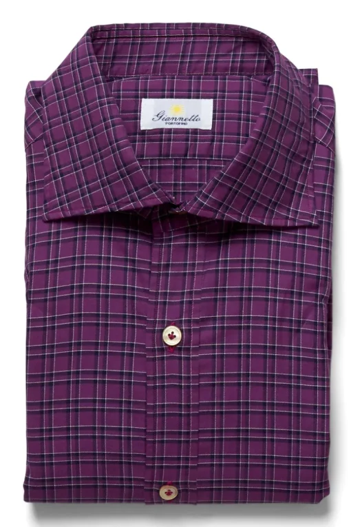 Purple Check Shirt