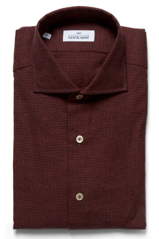 Raspberry Houndstooth Shirt