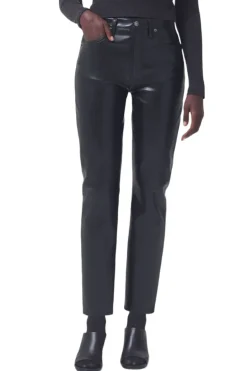 Recycled Leather Riley Long High Rise