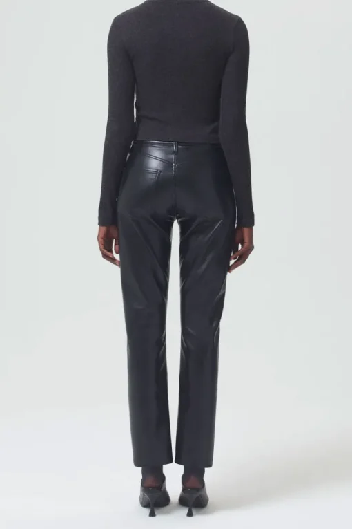 Recycled Leather Riley Long High Rise
