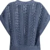 Ribbed Net Sweater