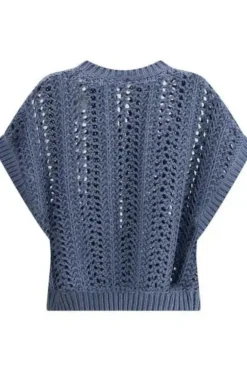 Ribbed Net Sweater