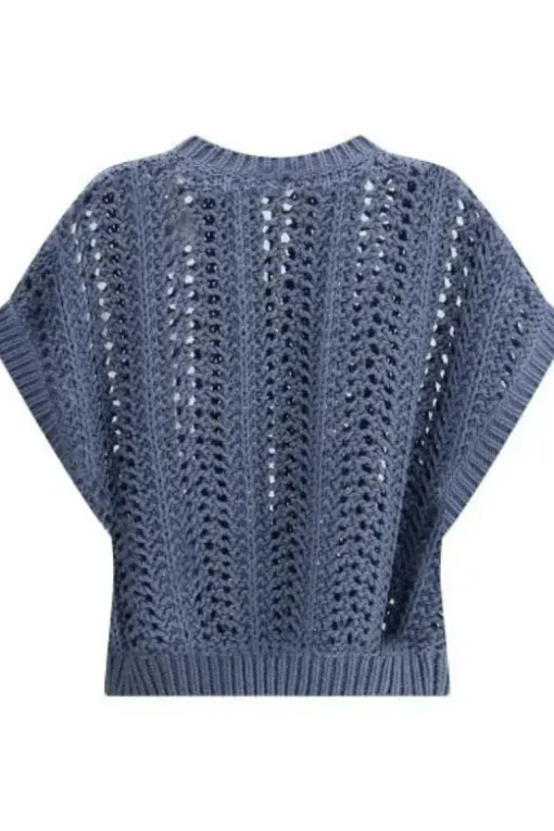 Ribbed Net Sweater