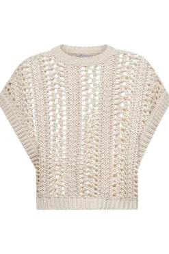 Ribbed Net Sweater