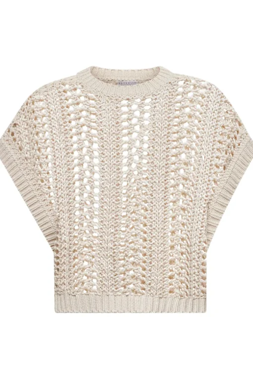 Ribbed Net Sweater