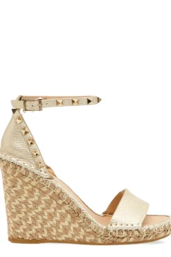 Rockstud Double Wedge Sandals