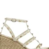 Rockstud Wedge Sandals