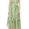 Rorschach Print Long Dress