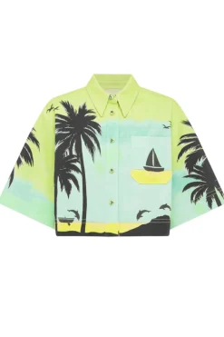 Sail Away Cropped Shirt