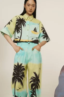 Sail Away Cropped Shirt