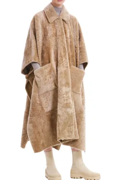Shearling Cape