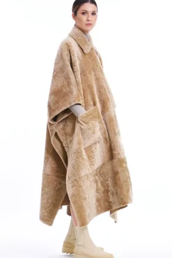 Shearling Cape
