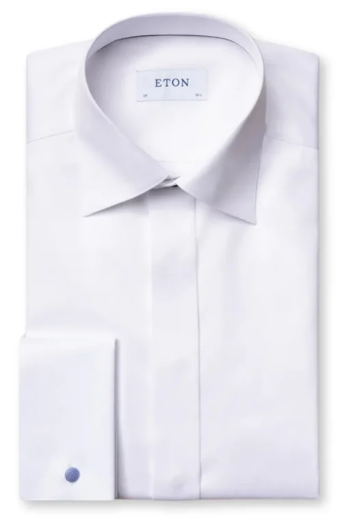 Signature Twill Tuxedo Shirt, Contemporary