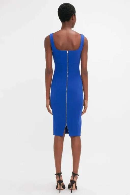 Sleeveless Fitted T-Shirt Dress