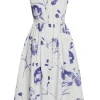 Sleeveless Flared Midi Dress
