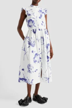 Sleeveless Flared Midi Dress