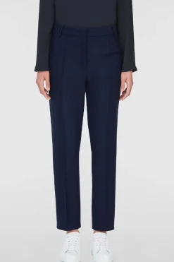 Stretch Wool Skinny Trousers