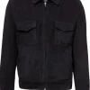 Suede Collared Jacket