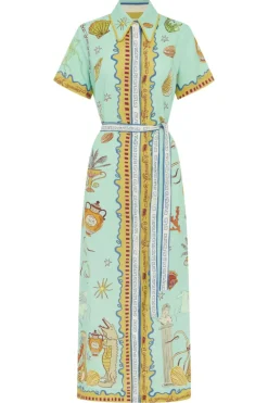 Surrealist Summer Shirtdress