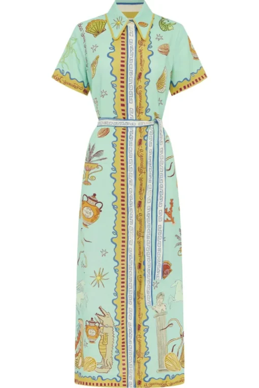 Surrealist Summer Shirtdress