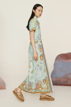 Surrealist Summer Shirtdress