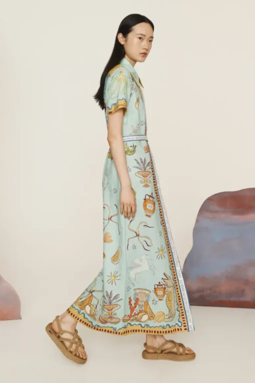 Surrealist Summer Shirtdress