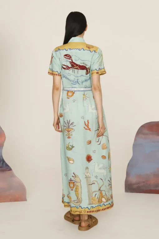Surrealist Summer Shirtdress