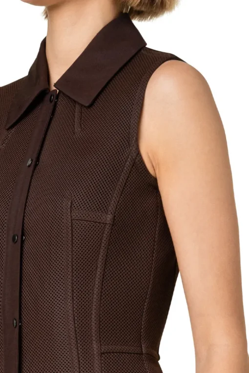 Techno Grid Shirt Dress
