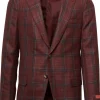 Textured Window Plaid Sport Jacket