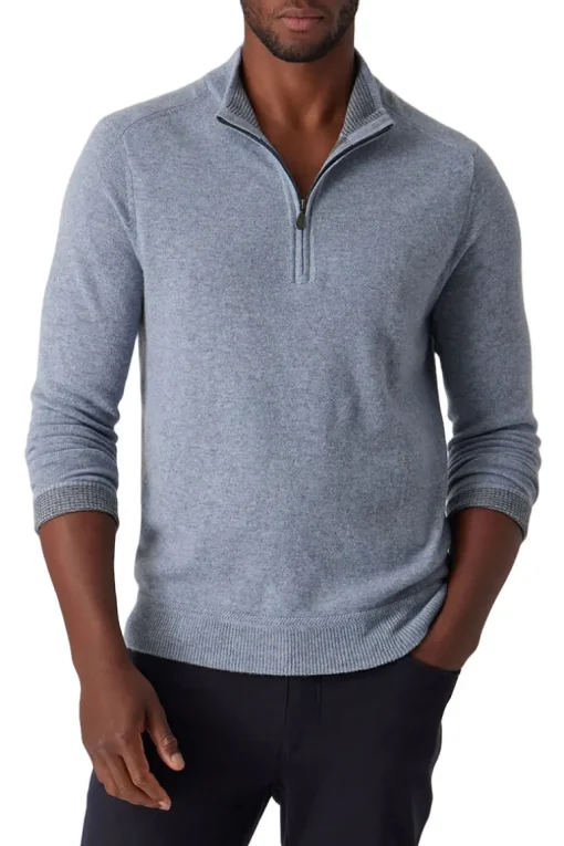 The Ryan Mock Zip Sweater