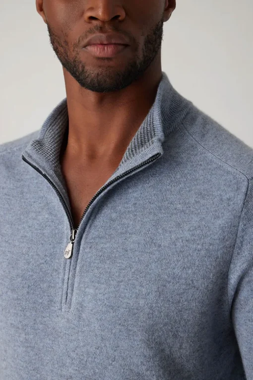 The Ryan Mock Zip Sweater
